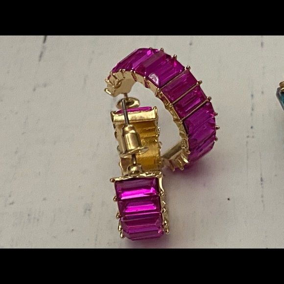 Colorful crystal earrings & rings - Picture 8 of 10